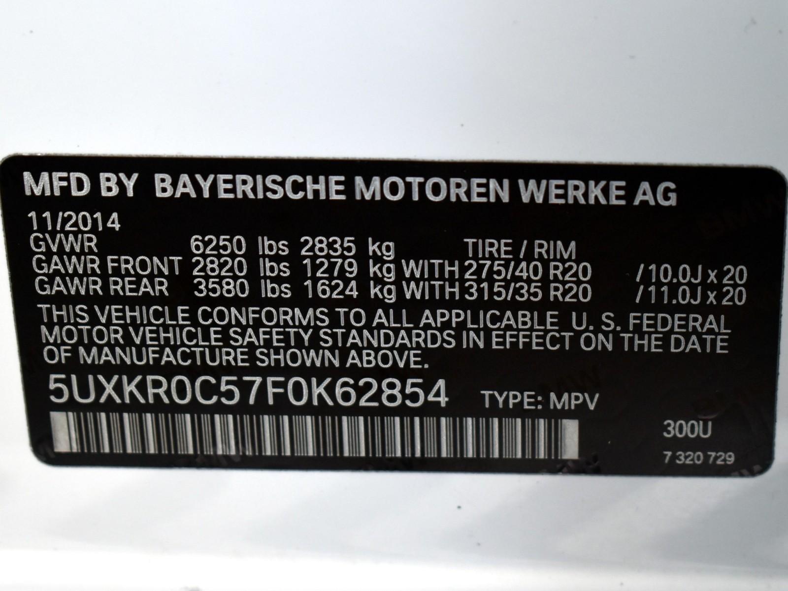 2015 Bmw X5 xDrive35i photo 51