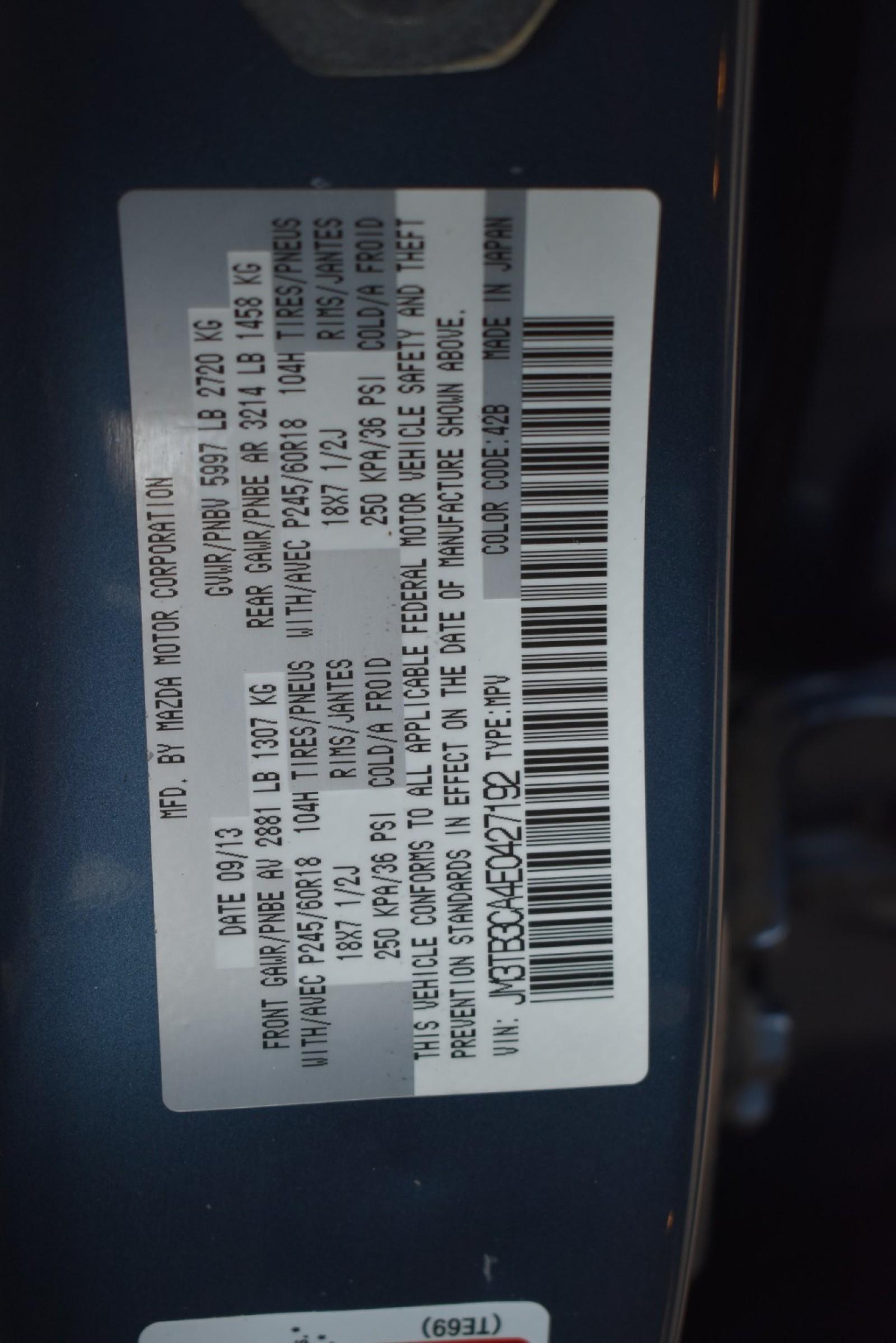 Used 2014 Mazda CX-9 Touring Technology Nav Leather AWD For Sale